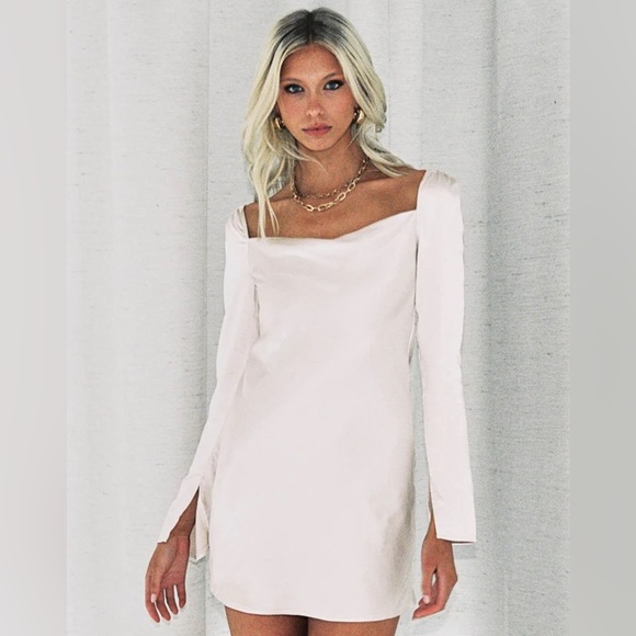 Princess Polly STAR POWER MINI DRESS CHAMPAGNE - Picture 1 of 6